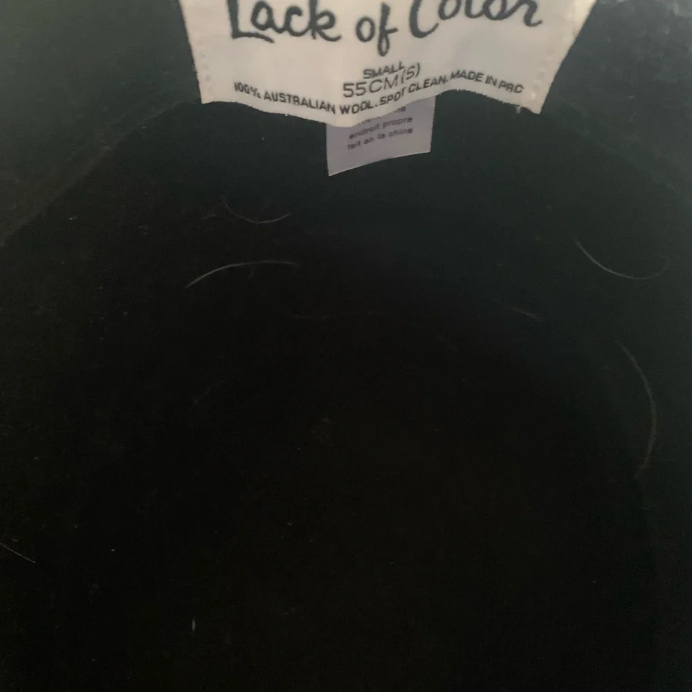 Lack of color black Sierra boater hat - Picture 2 of 3